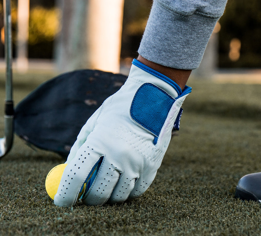 Blue Waves - Cabretta Golf Glove